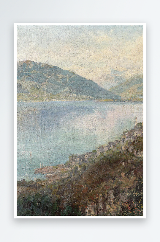 欧美风景画油画图片-众图网