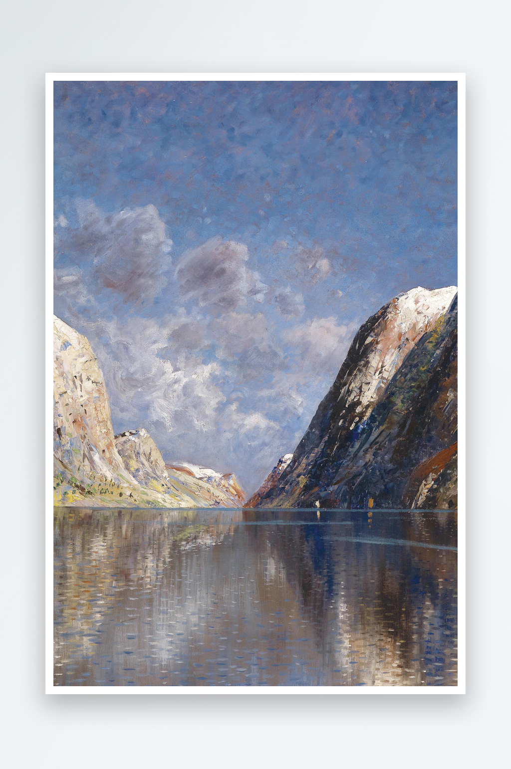 欧美风景画油画图片素材