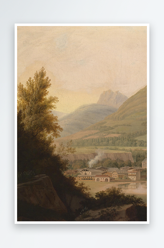 欧美风景画油画图片-众图网