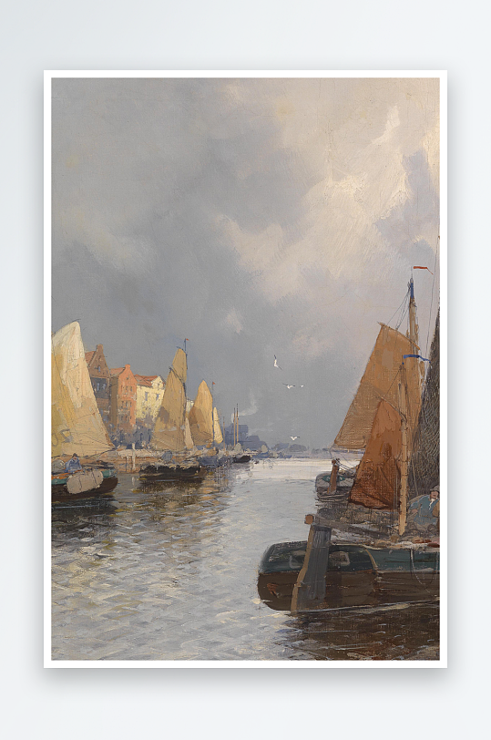 唯美欧美风景画油画图片-众图网