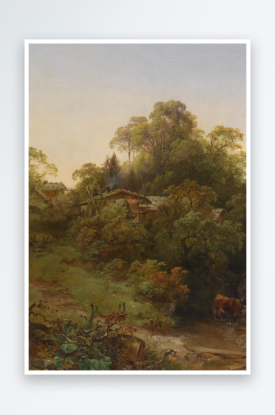 唯美欧美风景画油画图片-众图网