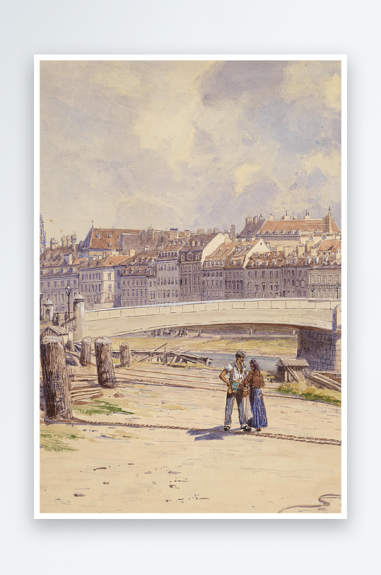 唯美欧美风景画油画图片-众图网