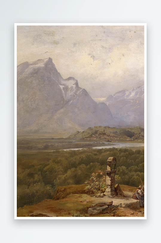 欧美风景画油画图片-众图网