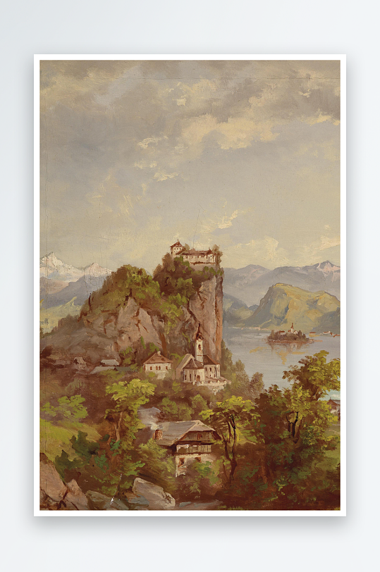 欧美风景画油画图片-众图网