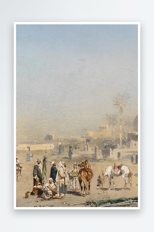 欧美风景画油画图片-众图网