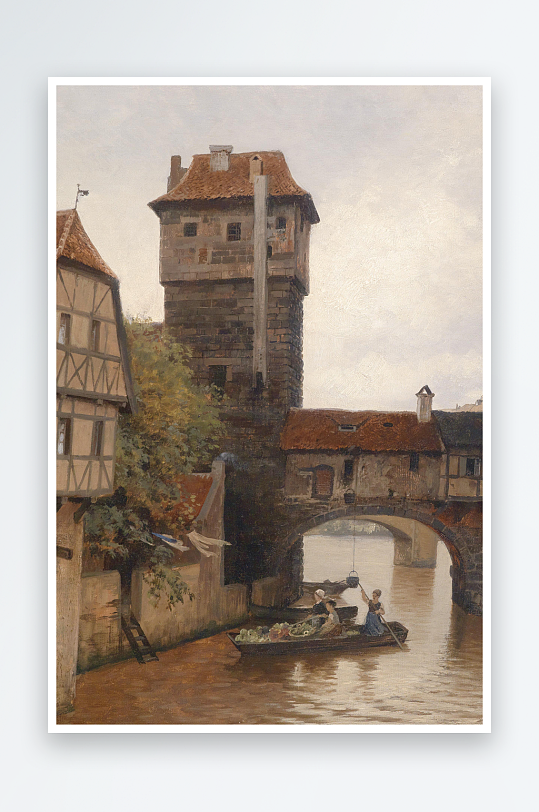 欧美风景画油画图片-众图网