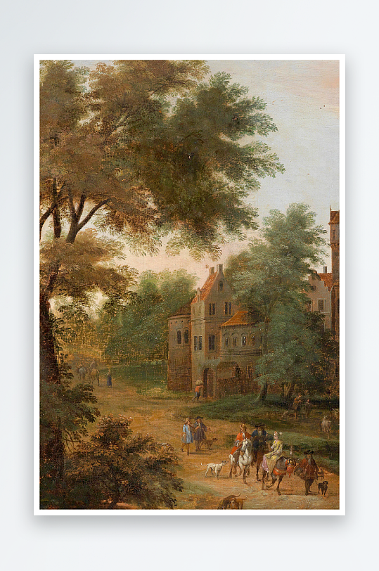 欧美风景画油画装饰画-众图网