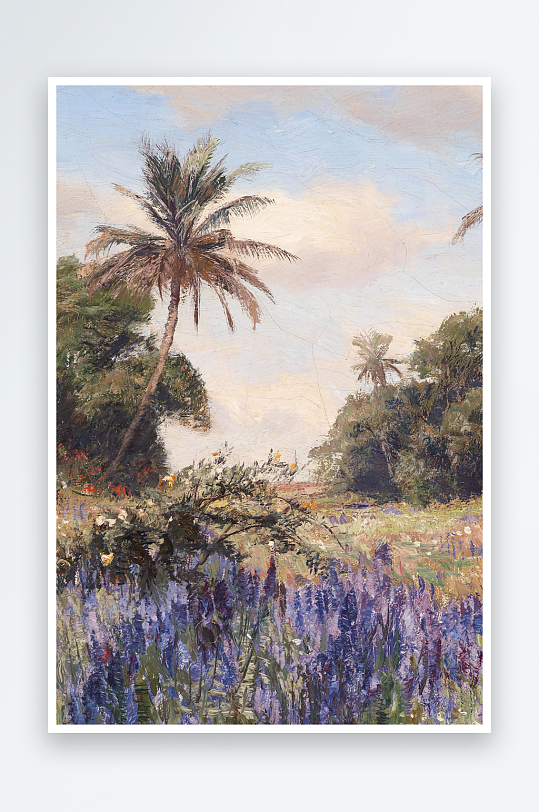 欧美风景画油画装饰画-众图网