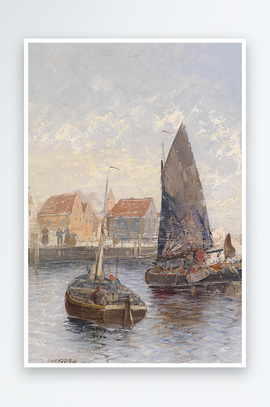 欧美风景画油画装饰画-众图网