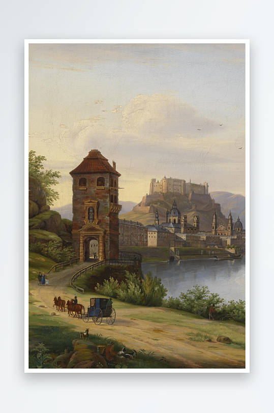 欧美风景画油画装饰画-众图网