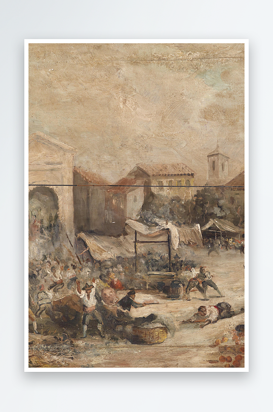 大气欧美风景画油画装饰画-众图网