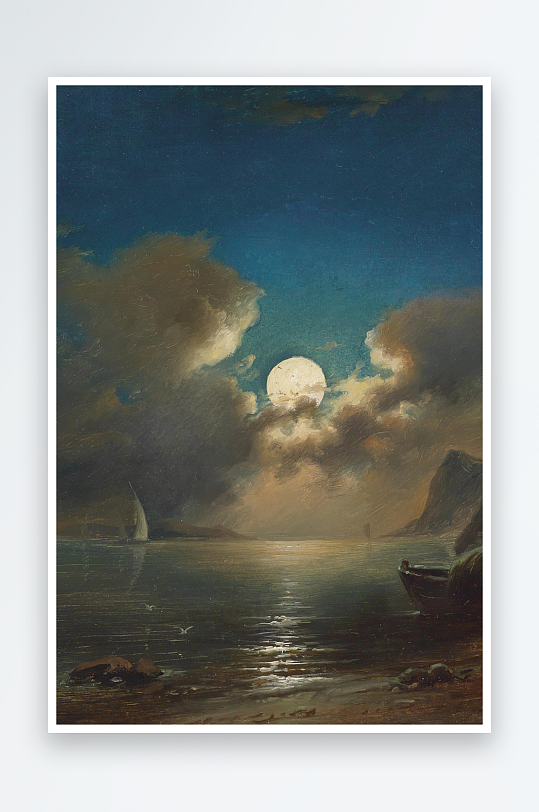 大气欧美风景画油画装饰画-众图网