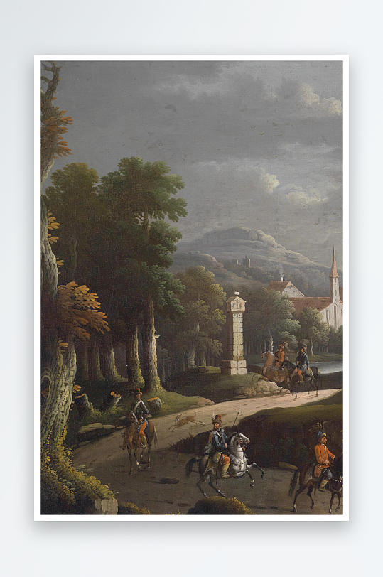 欧美风景画油画装饰画-众图网