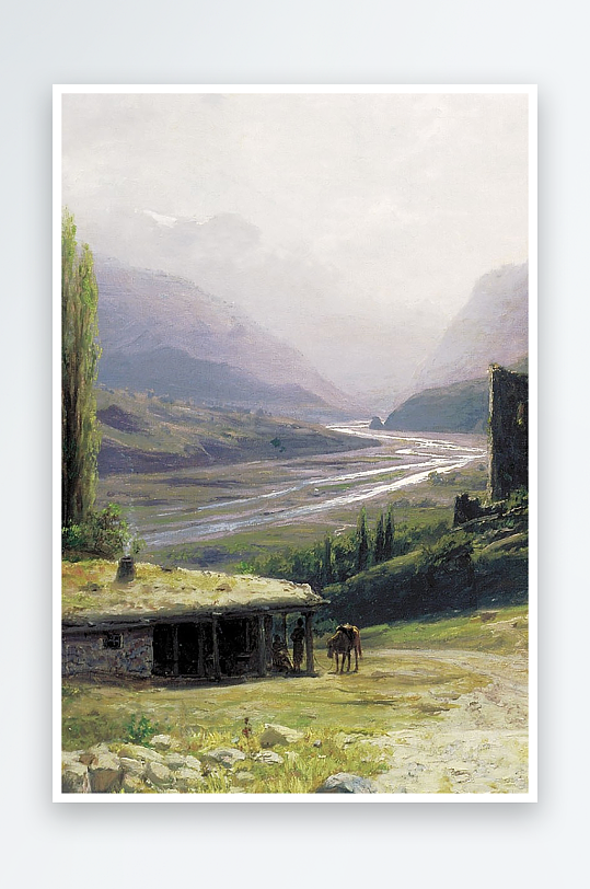 欧美风景画油画装饰画-众图网