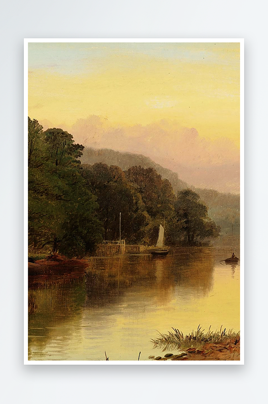 欧美风景画油画装饰画-众图网