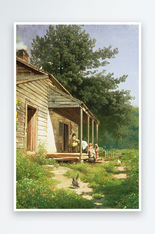 风景画欧式油画装饰画-众图网