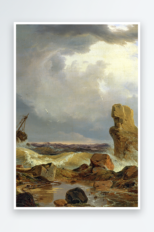 风景画欧式油画装饰画-众图网