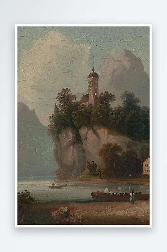 风景画欧式油画装饰画-众图网