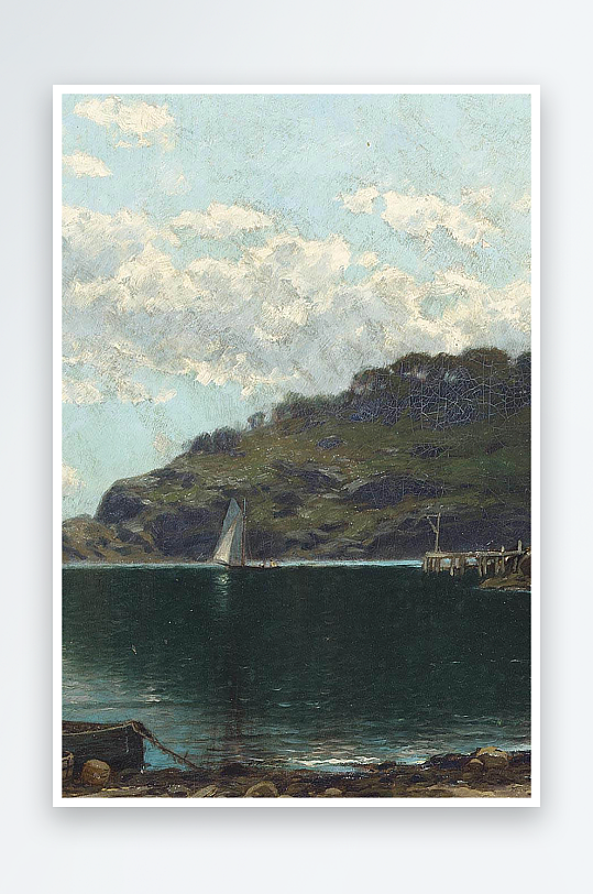 唯美风景画欧式油画装饰画-众图网