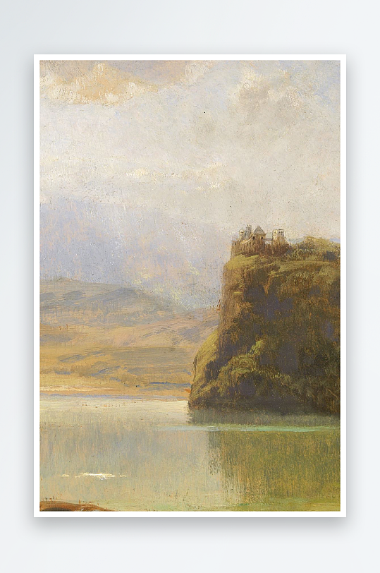 唯美风景画欧式油画装饰画-众图网