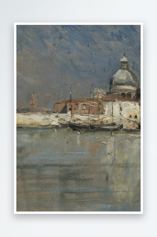 唯美风景画欧式油画装饰画-众图网