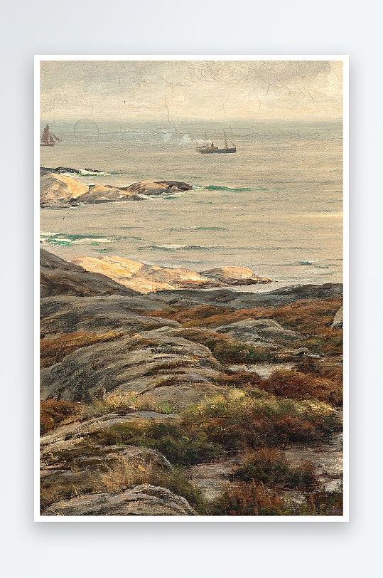 唯美风景画欧式油画装饰画-众图网