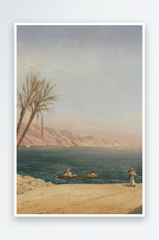 唯美大气风景画欧式油画-众图网