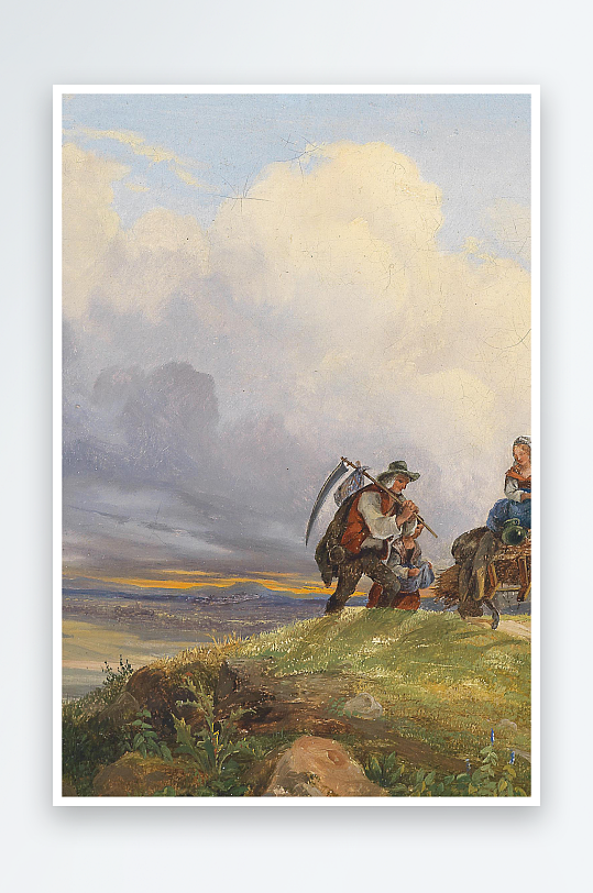 大气高清风景画欧式油画-众图网