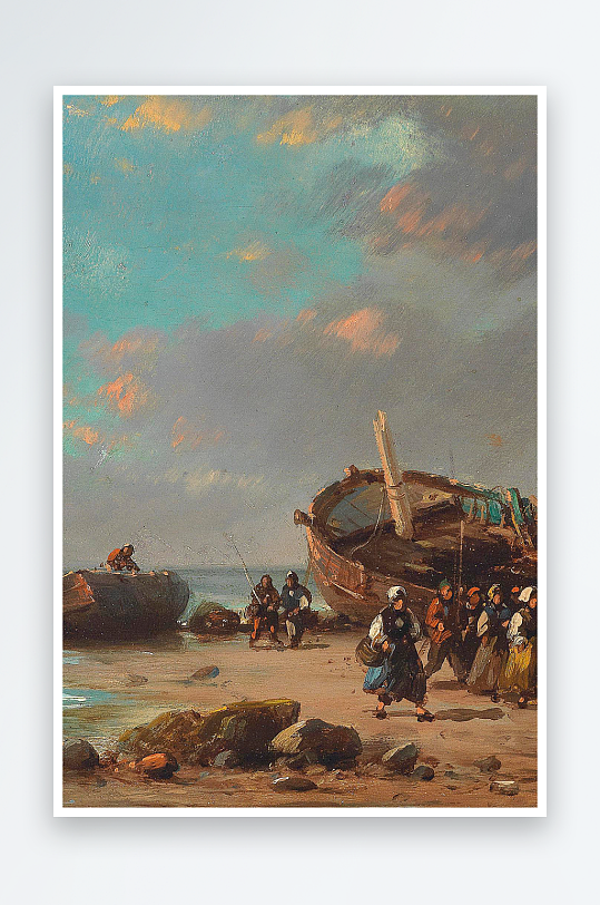 大气高清风景画欧式油画-众图网