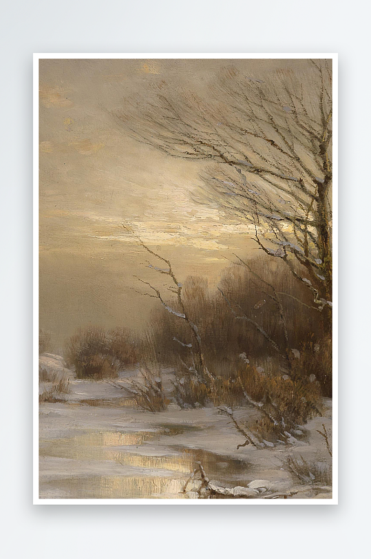 大气高清风景画欧式油画-众图网