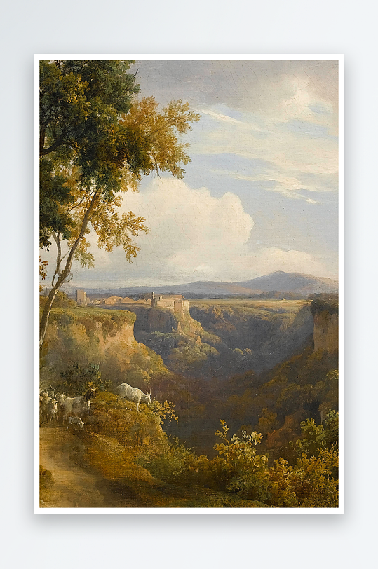 大气高清风景画欧式油画-众图网