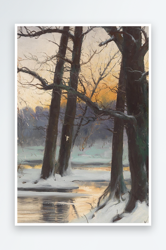 高清风景画欧式油画装饰画-众图网