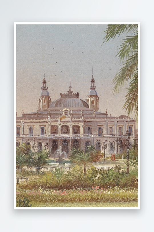 高清风景画欧式油画装饰画-众图网