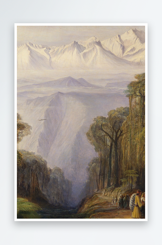 高清风景画欧式油画装饰画-众图网