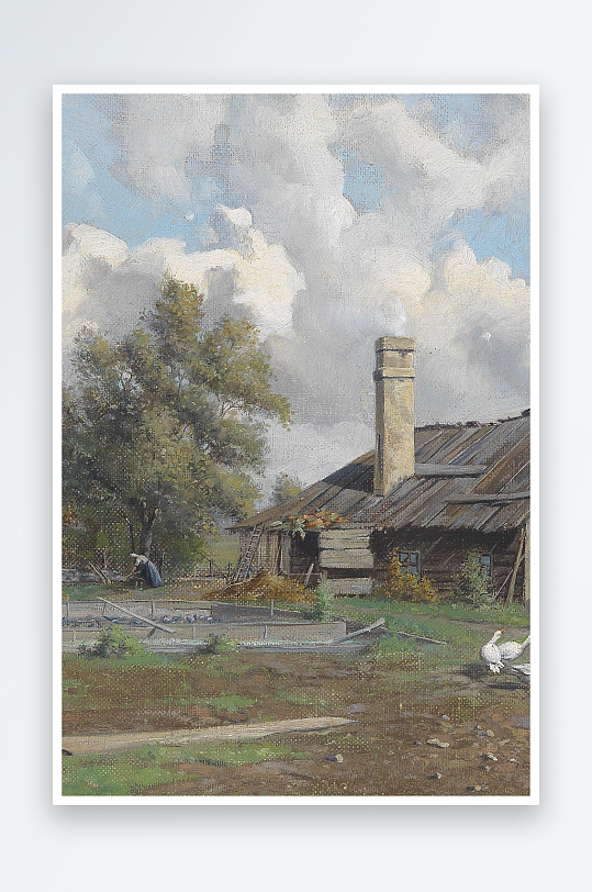 高清风景画欧式油画装饰画-众图网