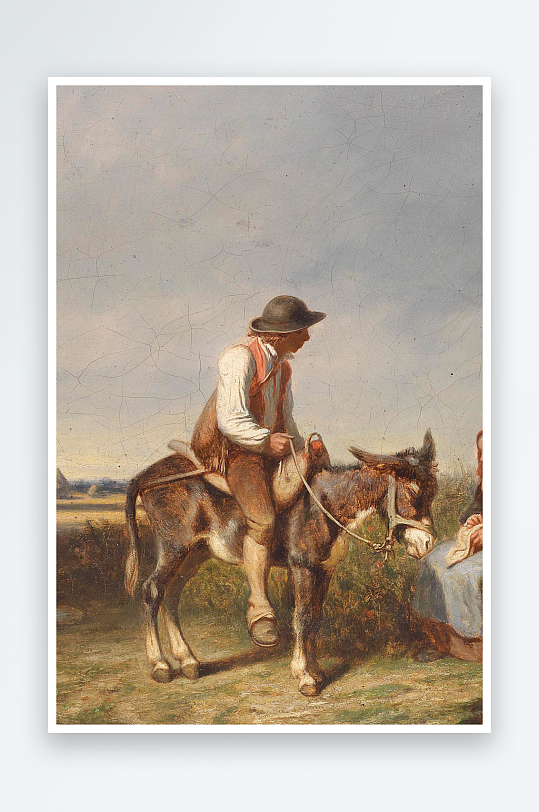 唯美风景画欧式油画装饰画-众图网