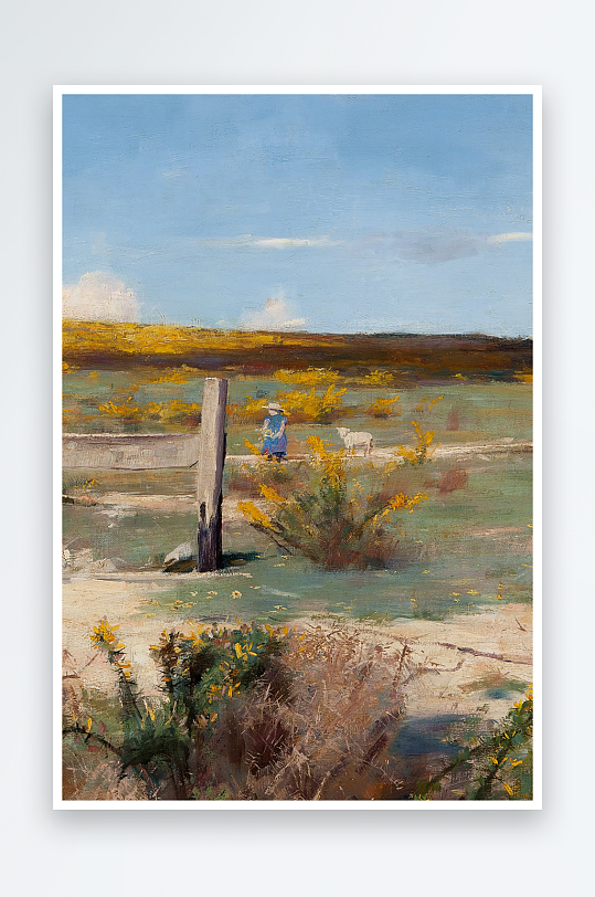 唯美风景画欧式油画装饰画-众图网