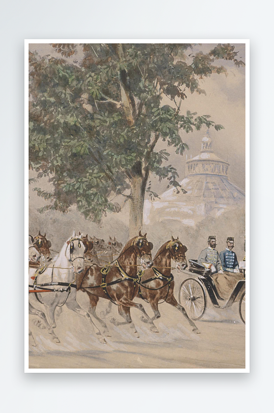 唯美风景画欧式油画装饰画-众图网