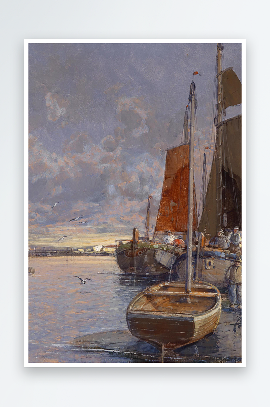 油画唯美风景画欧式装饰画-众图网