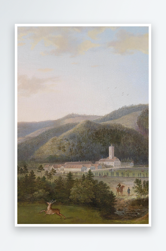 油画唯美风景画欧式装饰画-众图网