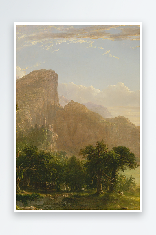 油画风景画欧式装饰画-众图网