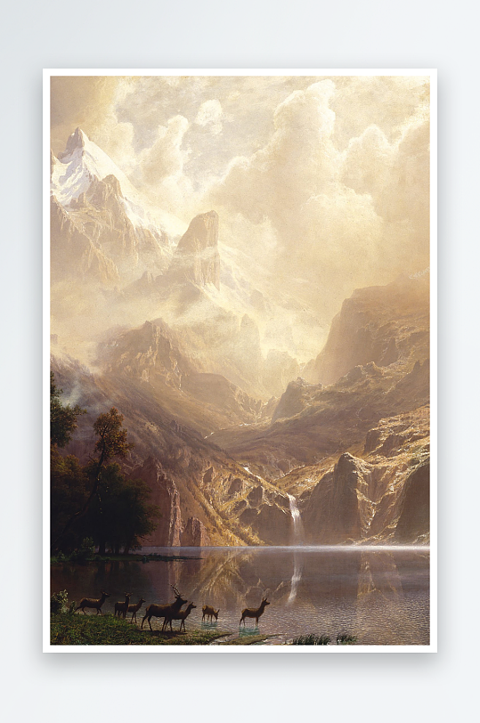 油画风景画欧式装饰画-众图网