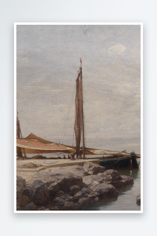 高清油画风景画欧式装饰画-众图网