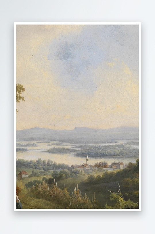 唯美油画风景画欧式装饰画-众图网