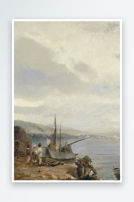 唯美油画风景画欧式装饰画-众图网