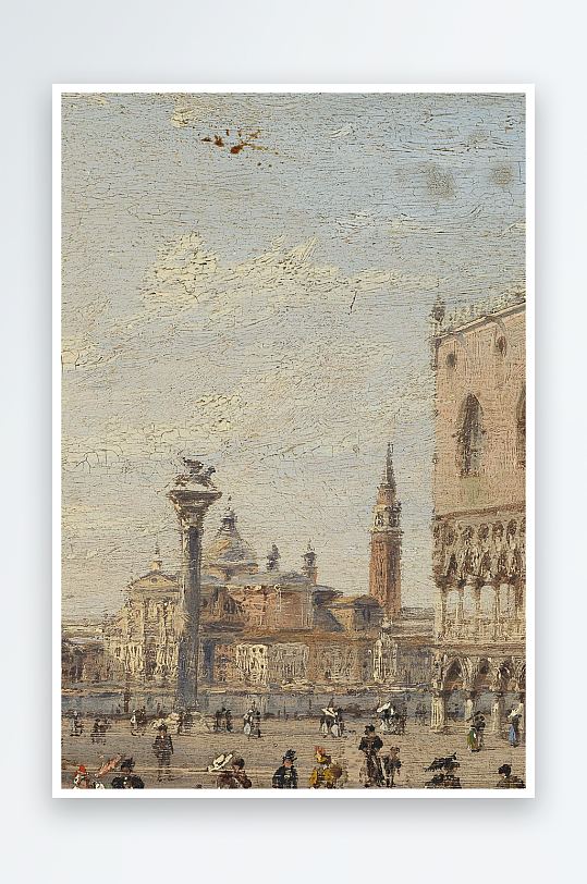 唯美高清油画风景画欧式装饰画-众图网