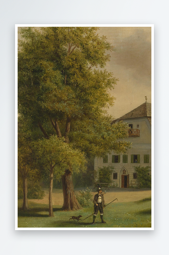 唯美高清油画风景画欧式装饰画-众图网