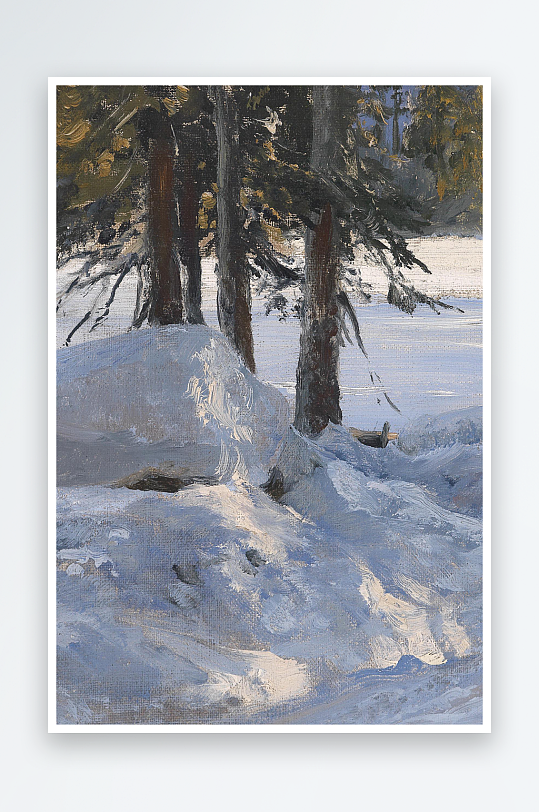 唯美大气油画风景画欧式装饰画-众图网