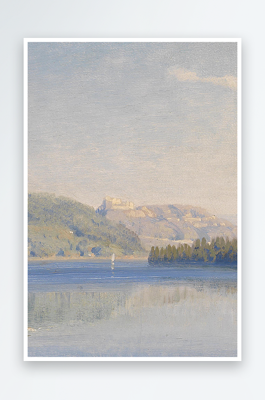 唯美大气油画风景画欧式装饰画-众图网