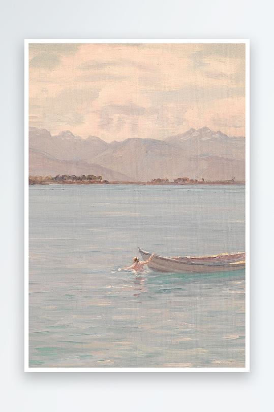 唯美油画风景画欧式装饰画-众图网